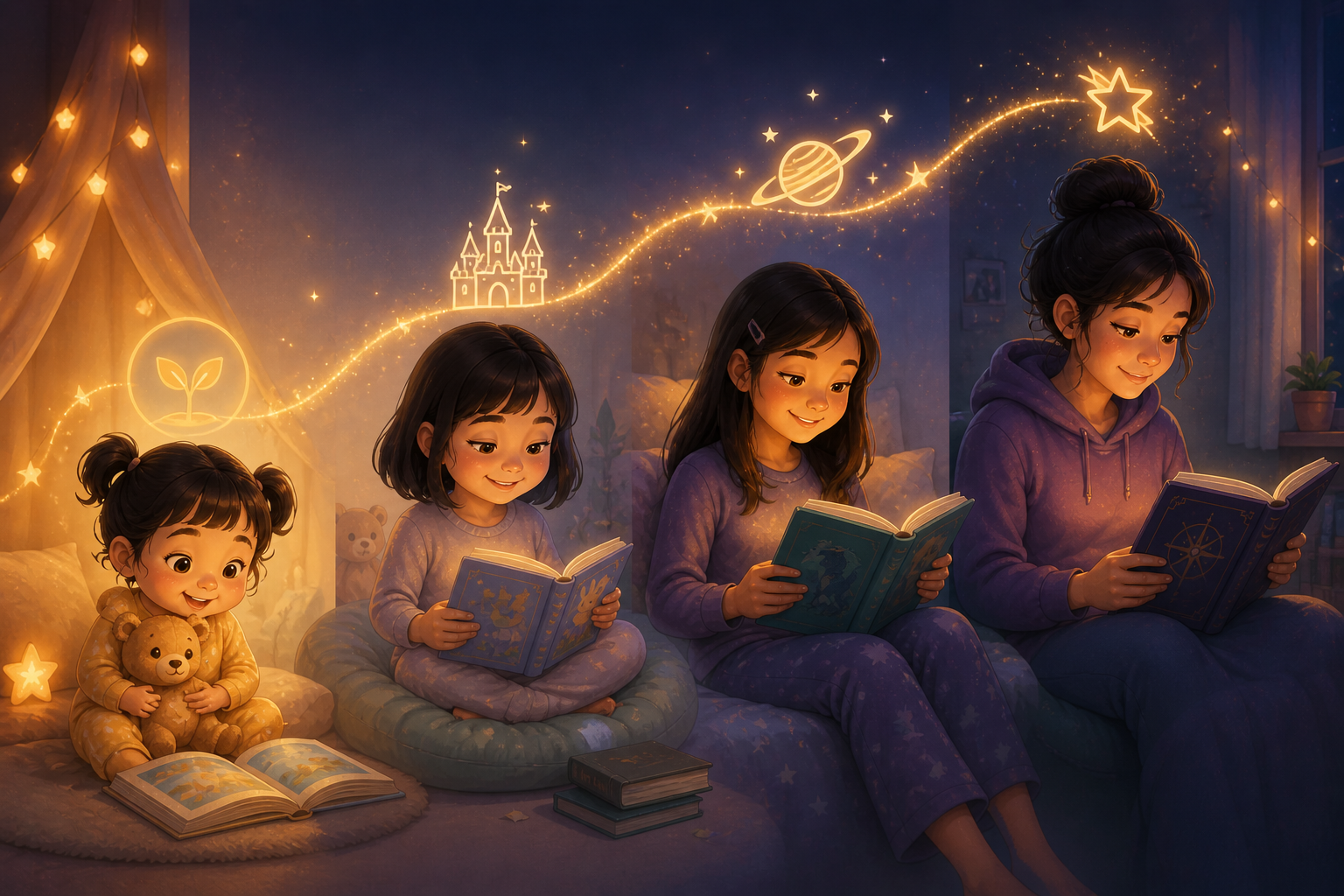 Stories that grow with them